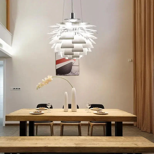 lustre suspension art led pinecone designer danois louis - vue 3 sur 12