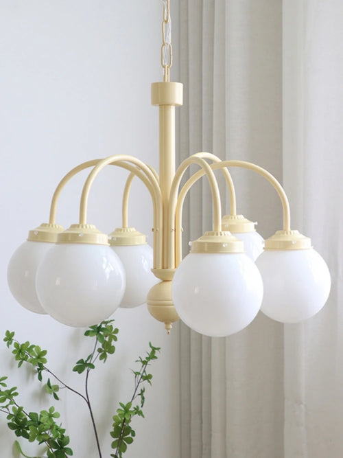 lustre en verre rétro pour un intérieur nordique élégant - vue 2 sur 8