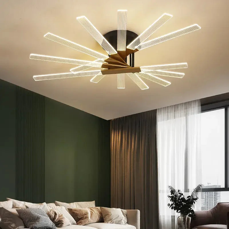lustre acrylique dimmable moderne pour décoration intérieure élégante - vue 1 sur 12