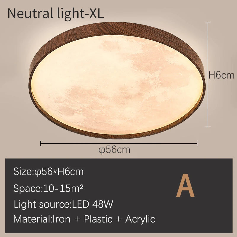 Plafonniers lune moderne LED à intensité variable - vue 12 sur 17