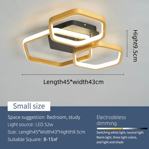Modern Led Chandelier For Living Rooms, Bedrooms, Children's Rooms, Home Chandeliers, Working Together With Smart Home - vue 9 sur 9