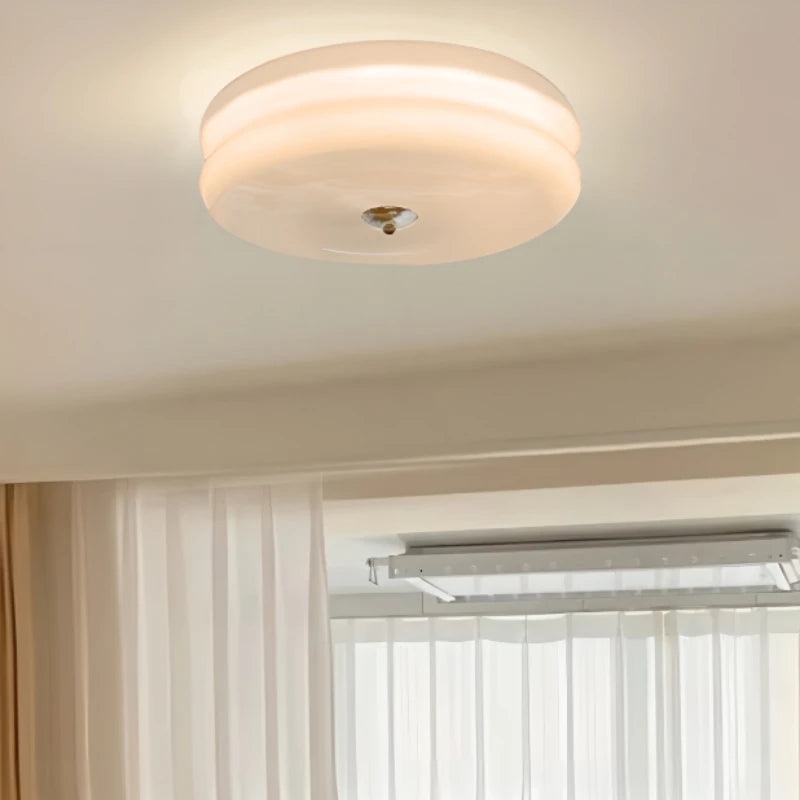 plafonnier led en verre style rétro pour décoration moderne - vue 4 sur 8