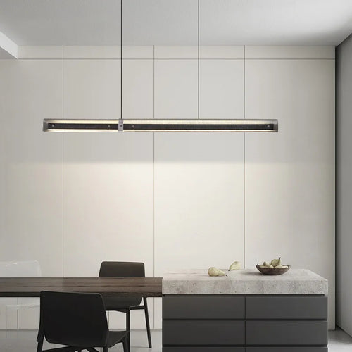 lampes suspendues led en acrylique 3 gradations style minimaliste hauteur réglable - vue 3 sur 8