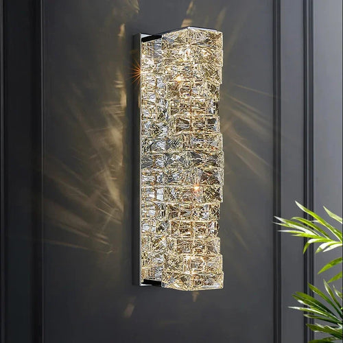 Applique murale en cristal carrée Simple et moderne - vue 2 sur 10
