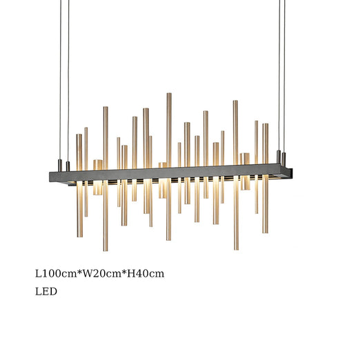 suspension à led en acier inoxydable pour décoration intérieure - vue 17 sur 16
