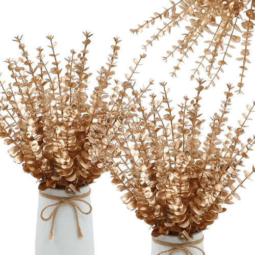 lot de 5 branches d eucalyptus artificielles pour décoration florale - vue 9 sur 12