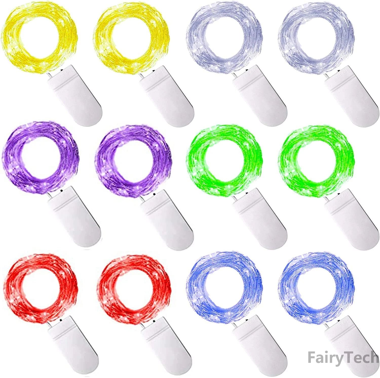 lot de 10 guirlandes lumineuses à led pour décorations festives et romantiques - vue 3 sur 9