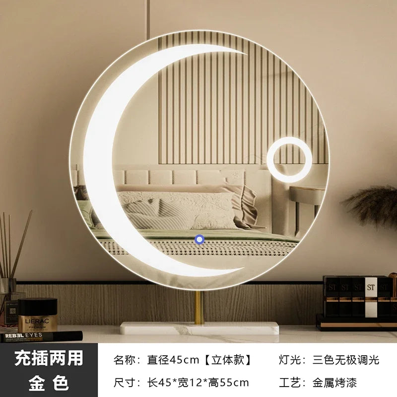 miroir led étoile moderne pour filles et cosmétiques luxe - vue 9 sur 14