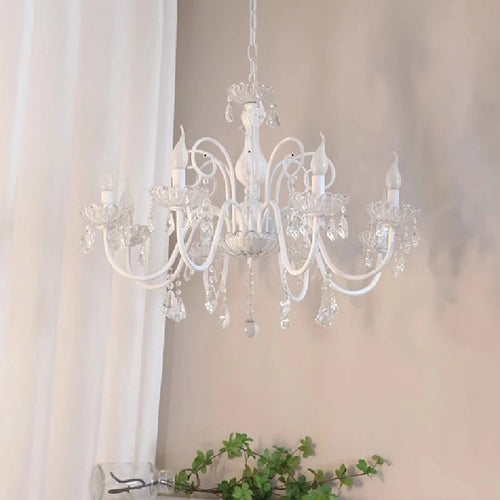 lustre romantique en cristal pour chambre d'enfant moderne - vue 5 sur 9