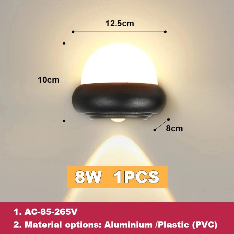 applique murale led étanche pour extérieur et jardin - vue 8 sur 8