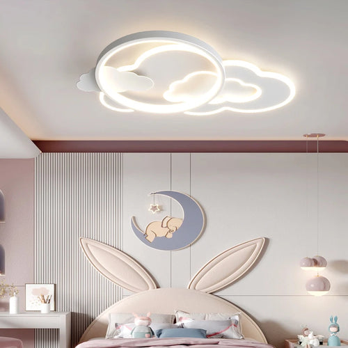 plafonnier led nuage moderne pour chambre d enfants décorative - vue 6 sur 9