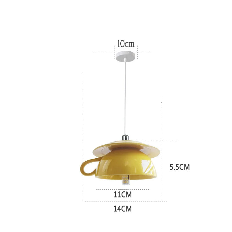suspension en céramique design art thé éclairage led g4 - vue 28 sur 30