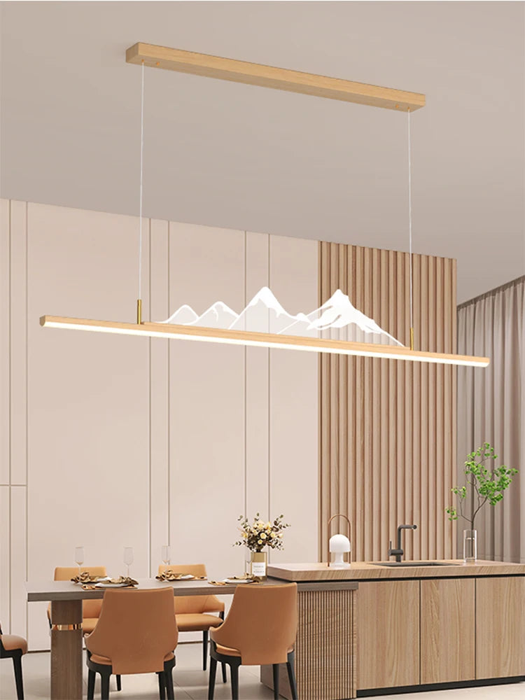 lustre de style chinois pour restaurant et bureau montagne - vue 4 sur 10