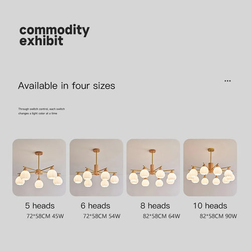 lustre en bois pour décoration moderne et style - vue 5 sur 10