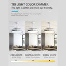 plafonnier moderne minimaliste ventilateur invisible avec lumière led