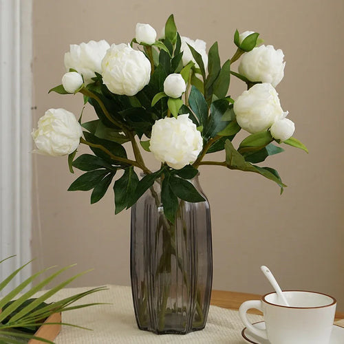 têtes de fleurs de pivoine artificielles pour décoration et bricolage - vue 3 sur 9