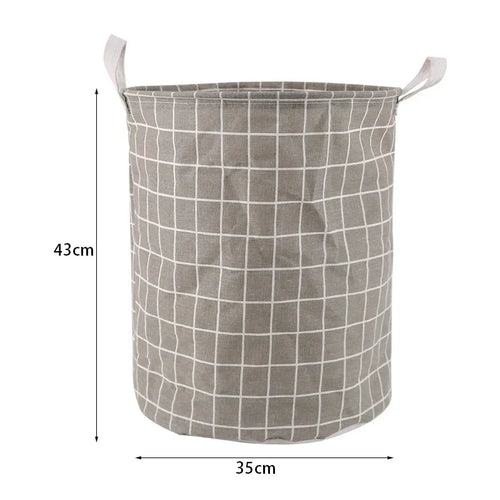 panier à linge pliable en lin étanche grande capacité de rangement - vue 21 sur 21