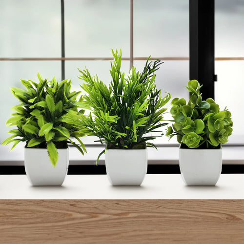 plante artificielle en pot pour décoration de bureau et jardin - vue 2 sur 45