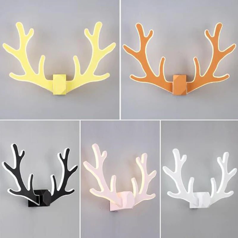 Applique murale tête de Cerf LED dessin animé - vue 5 sur 11