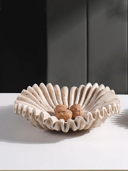 plateau de rangement en marbre style wabi-sabi moderne décor artistique - vue 2 sur 8