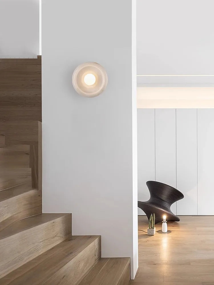 applique murale led de luxe en jade pour hôtel villa - vue 3 sur 13
