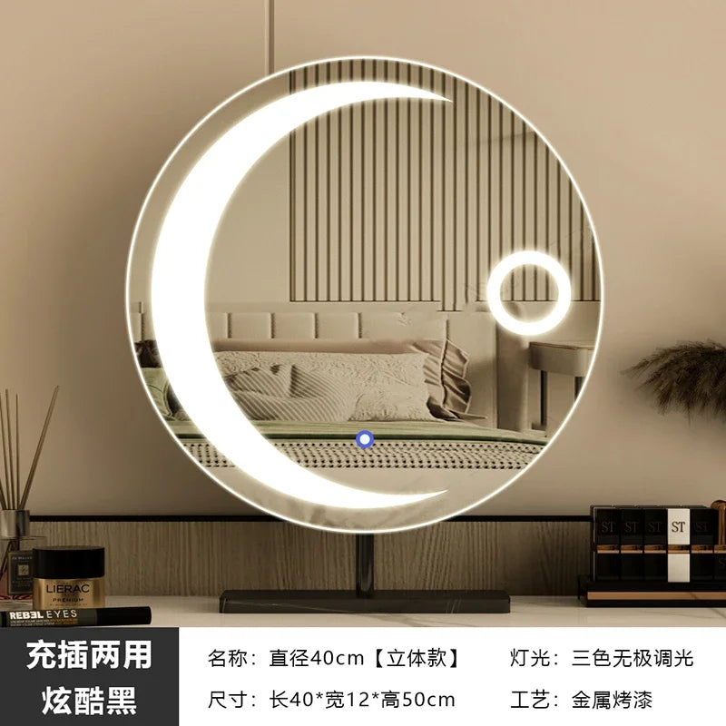 miroir led étoile moderne pour filles et cosmétiques luxe - vue 10 sur 14