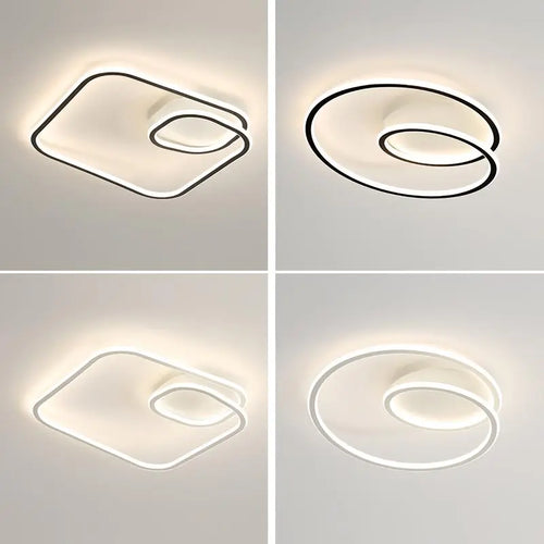 plafonnier led moderne pour éclairage intérieur décoratif - vue 5 sur 23