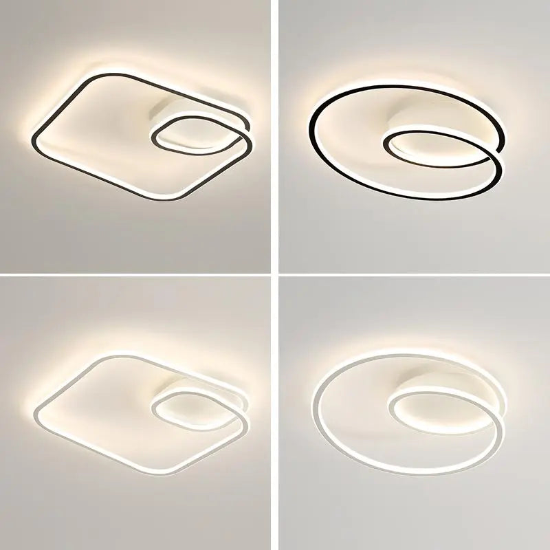 plafonnier led moderne pour éclairage intérieur décoratif - vue 4 sur 23