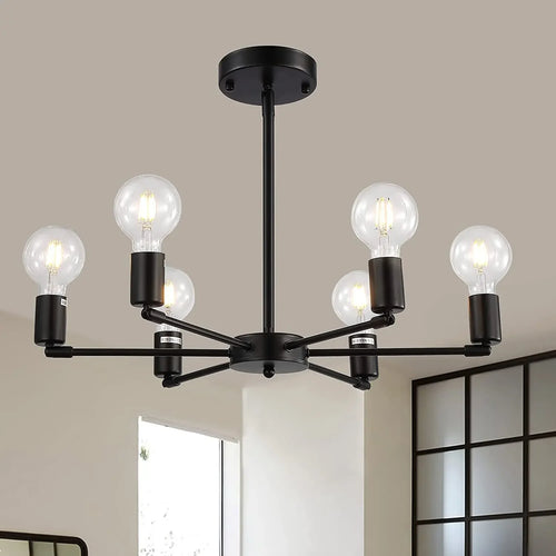 Lustre Moderne Plafonnier Monté Maison - vue 3 sur 9