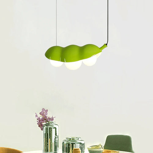 lustre en verre à pois créatifs avec éclairage en résine - vue 2 sur 15