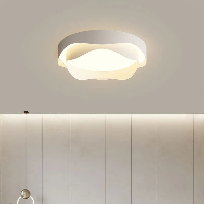 Lustre LED blanc plafonniers salon cuisine décor luminaire intérieur pour cuisine lampe à gâteau - vue 5 sur 9
