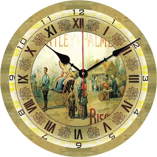 horloge murale rétro silencieuse pour décoration intérieure moderne - vue 14 sur 19
