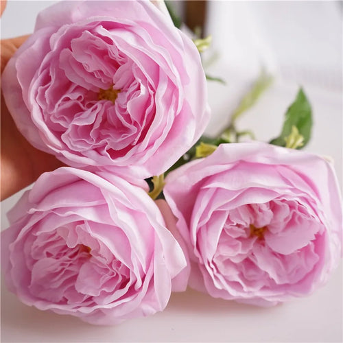 fleurs artificielles rose real touch pour décoration et cadeau - vue 3 sur 11
