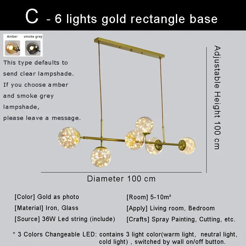 lustre led moderne design nordique pour décoration intérieure - vue 11 sur 18