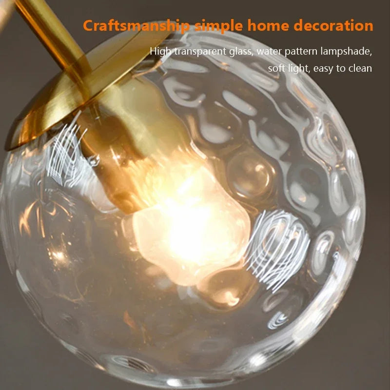 suspension moderne en verre pour décor intérieur élégant - vue 6 sur 14