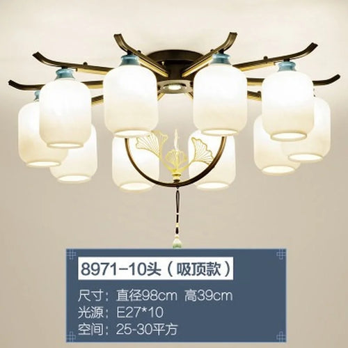 lustre rétro chinois pour un éclairage élégant et chaleureux - vue 18 sur 21