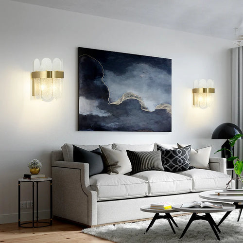 applique murale led nordique post-moderne en verre décorative - vue 4 sur 8
