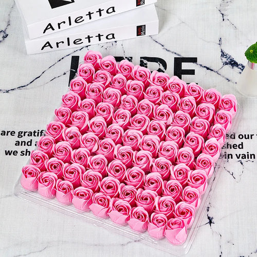 lot de 81 roses artificielles en savon pour décorations et cadeaux - vue 15 sur 18