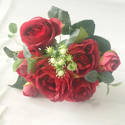 petit bouquet de fleurs artificielles pour décoration printanière et mariage - vue 12 sur 37