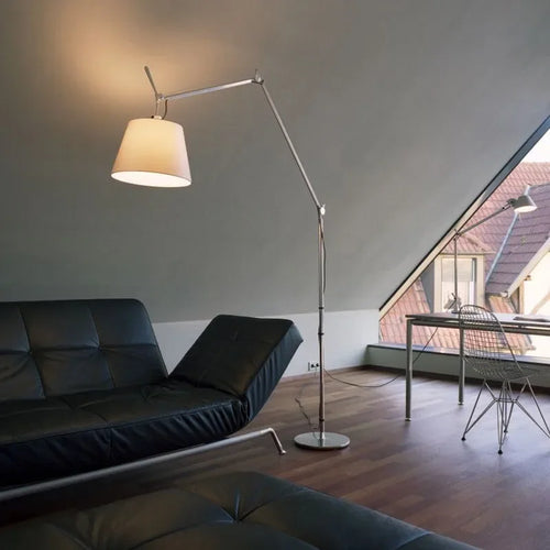 lampe de bureau pliante style industriel avec bras long - vue 4 sur 7