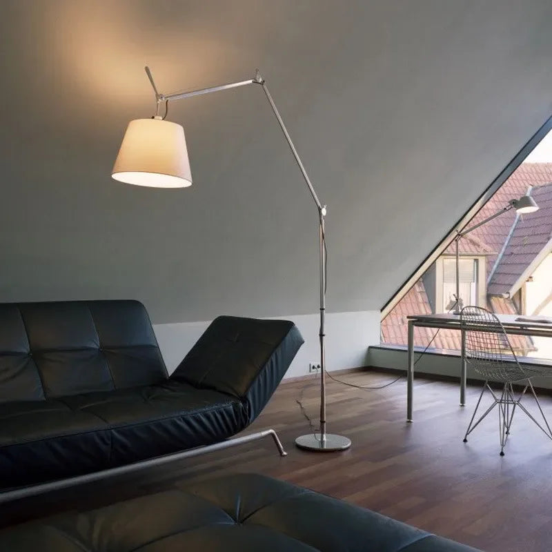 lampe de bureau pliante style industriel avec bras long - vue 4 sur 7
