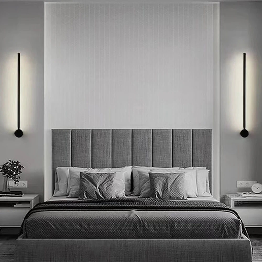 applique murale led minimaliste longue bande décoration éclairage intérieur