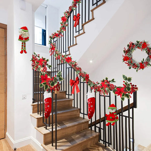 guirlande de feuilles artificielles pour décoration de noël - vue 10 sur 14
