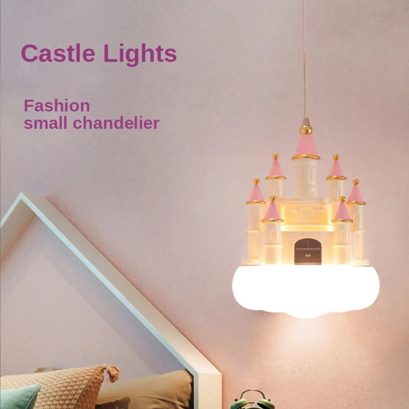 suspension créative nuages château pour chambre d'enfants - vue 2 sur 8