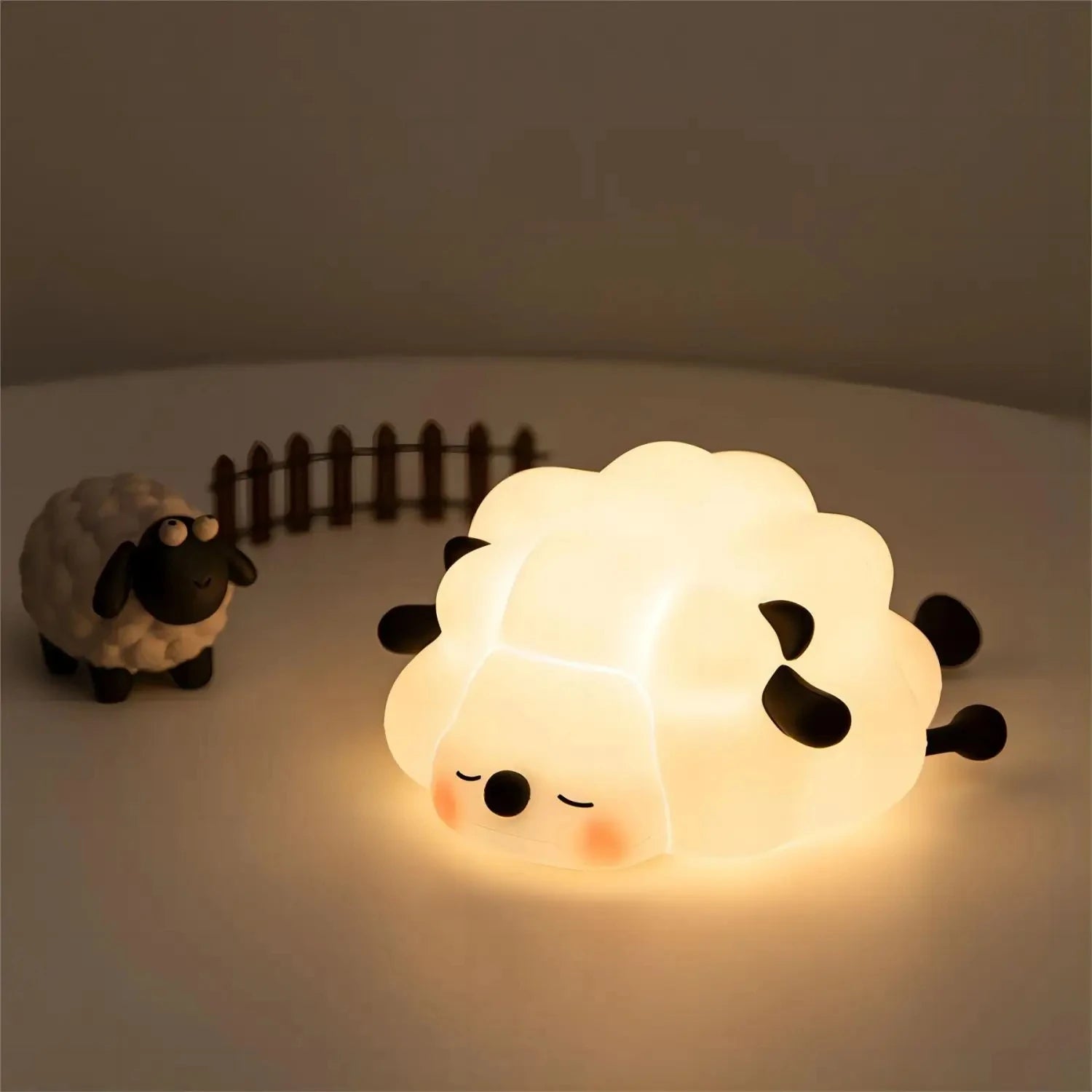 veilleuse led rechargeable usb en silicone animaux de bande dessinée - vue 8 sur 11