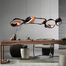 Lustre design nordique Restaurant salle à manger lampe d'ambiance décorative noir en acier inoxydable lustres haut de gamme 2023