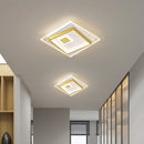 plafonniers simples modernes en fer forgé luminaires géométriques