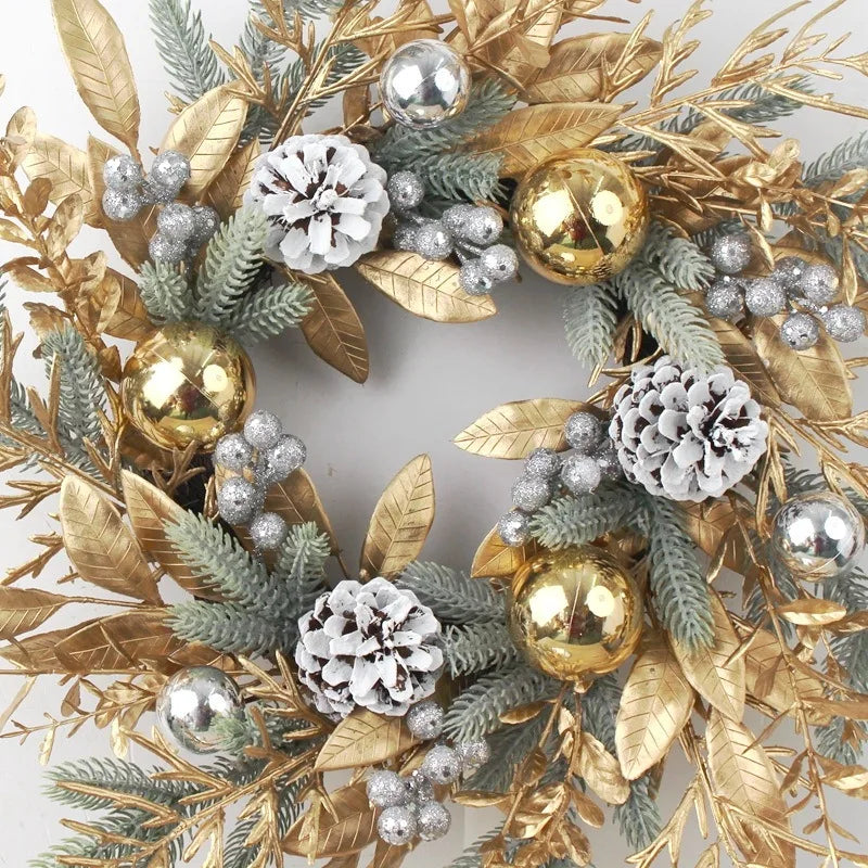 guirlande artificielle en rotin pour décorations de Noël et du Nouvel An - vue 7 sur 11