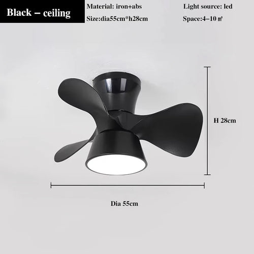 ventilateur de plafond lumineux avec télécommande et 6 vitesses - vue 11 sur 12