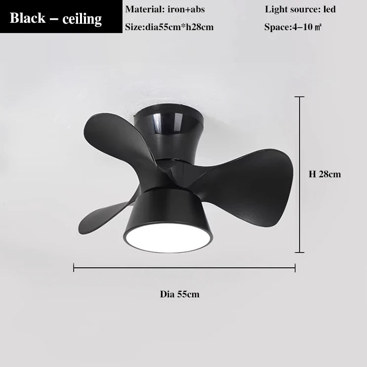 ventilateur de plafond lumineux avec télécommande et 6 vitesses - vue 10 sur 12